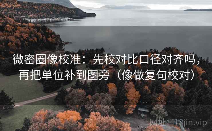 微密圈像校准：先校对比口径对齐吗，再把单位补到图旁（像做复句校对）